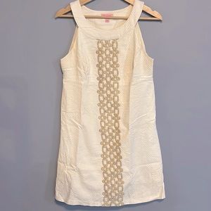 White and Gold Lilly Pulitzer Dress
